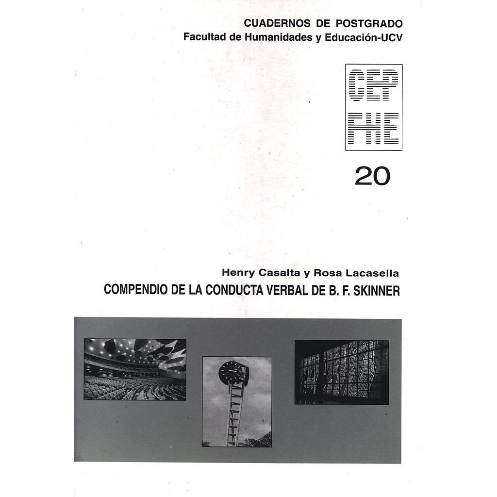 Cuadernos de Postgrado FHE Nº20. Compendio de la conducta verbal de B. F. Skinner