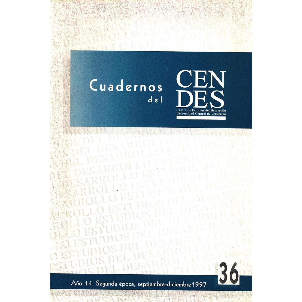 Cuadernos del CENDES N°36/1997