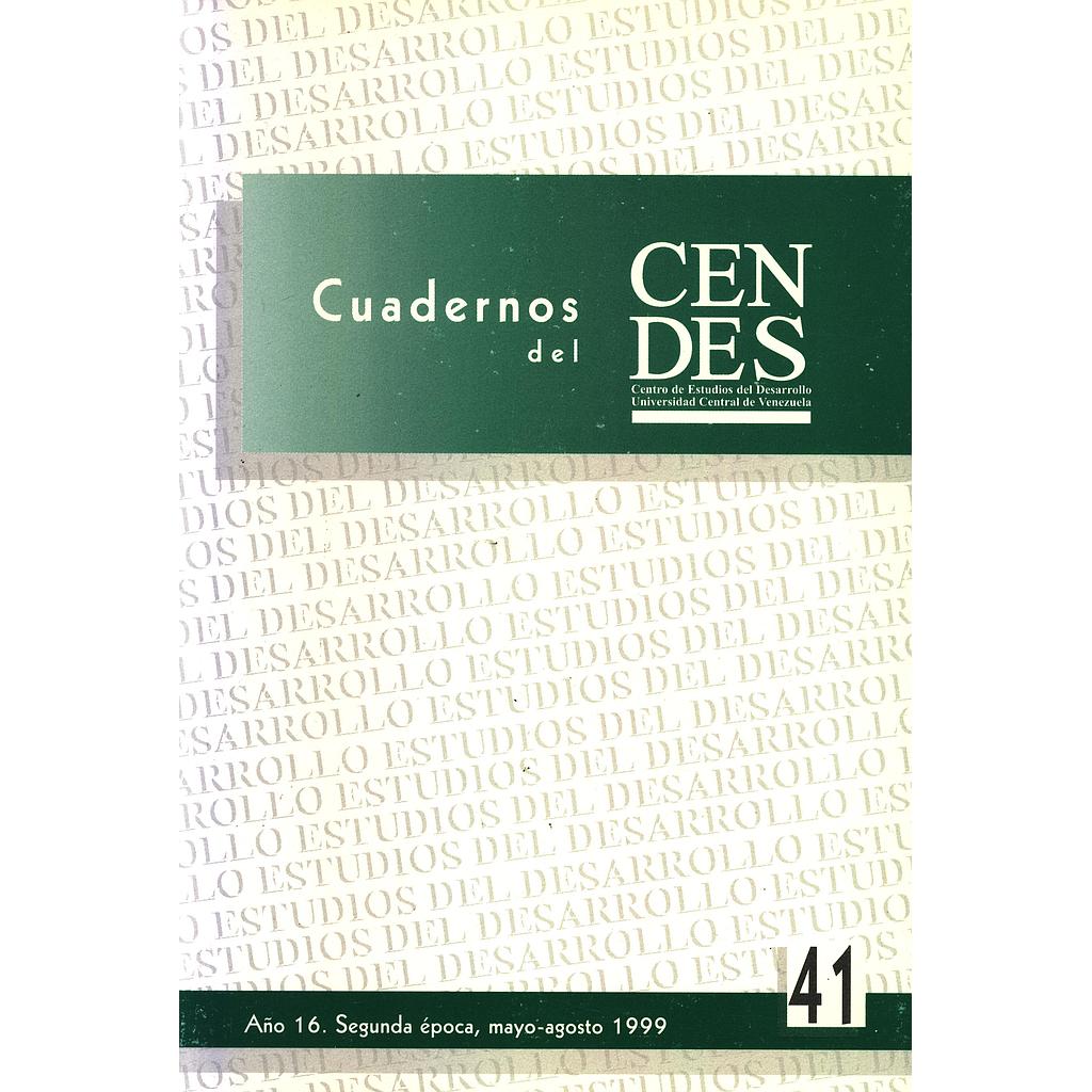 Cuadernos del CENDES N°41/1999