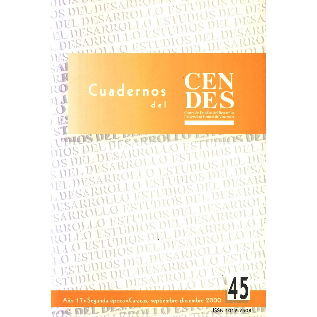 Cuadernos del CENDES N°45/2000