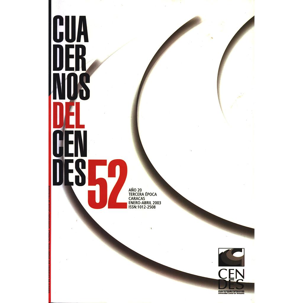 Cuadernos del CENDES N°52/2003
