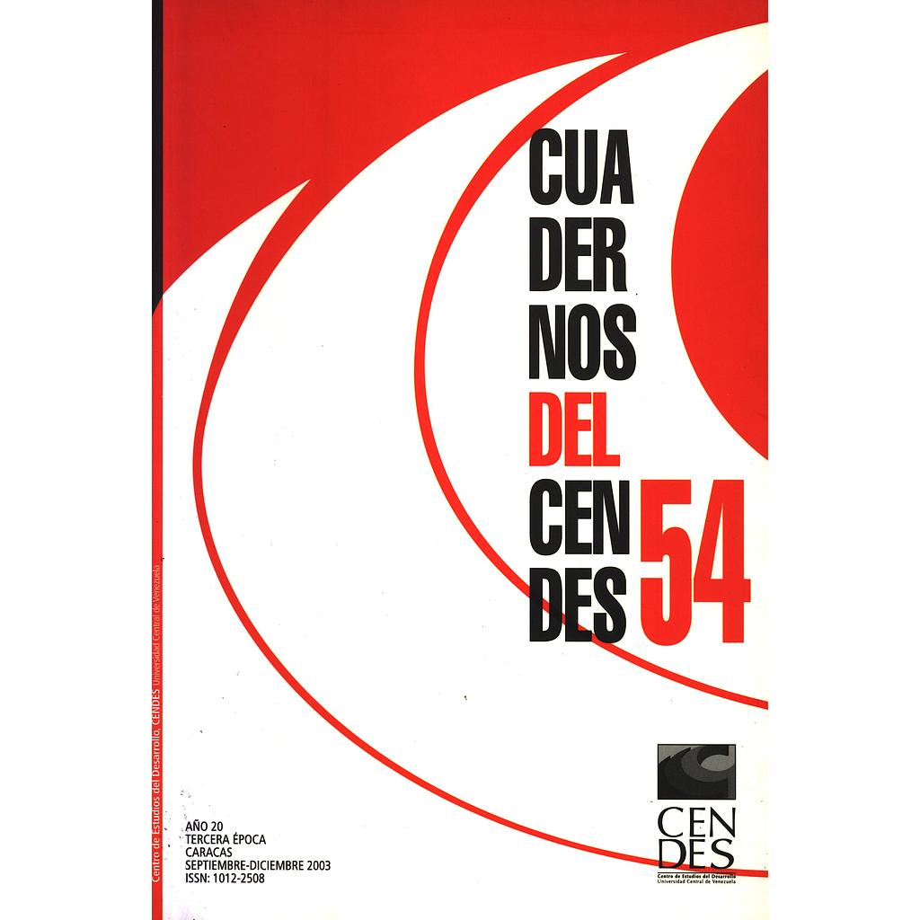 Cuadernos del CENDES N°54/2003
