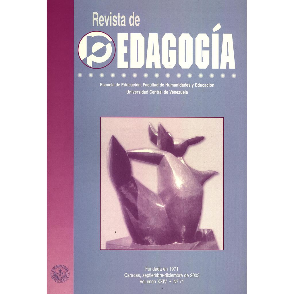 Revista de pedagogía N°71