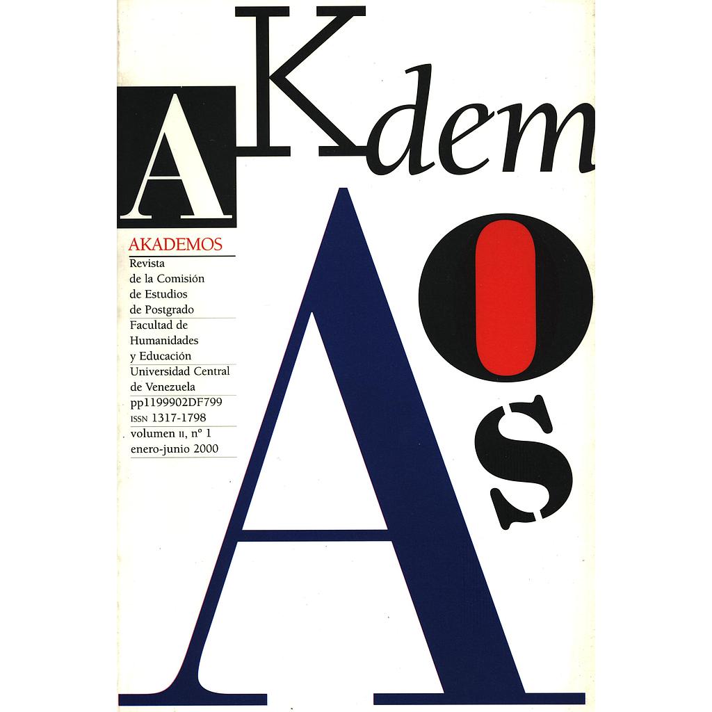 Revista Akademos. Volumen II N°1/2000