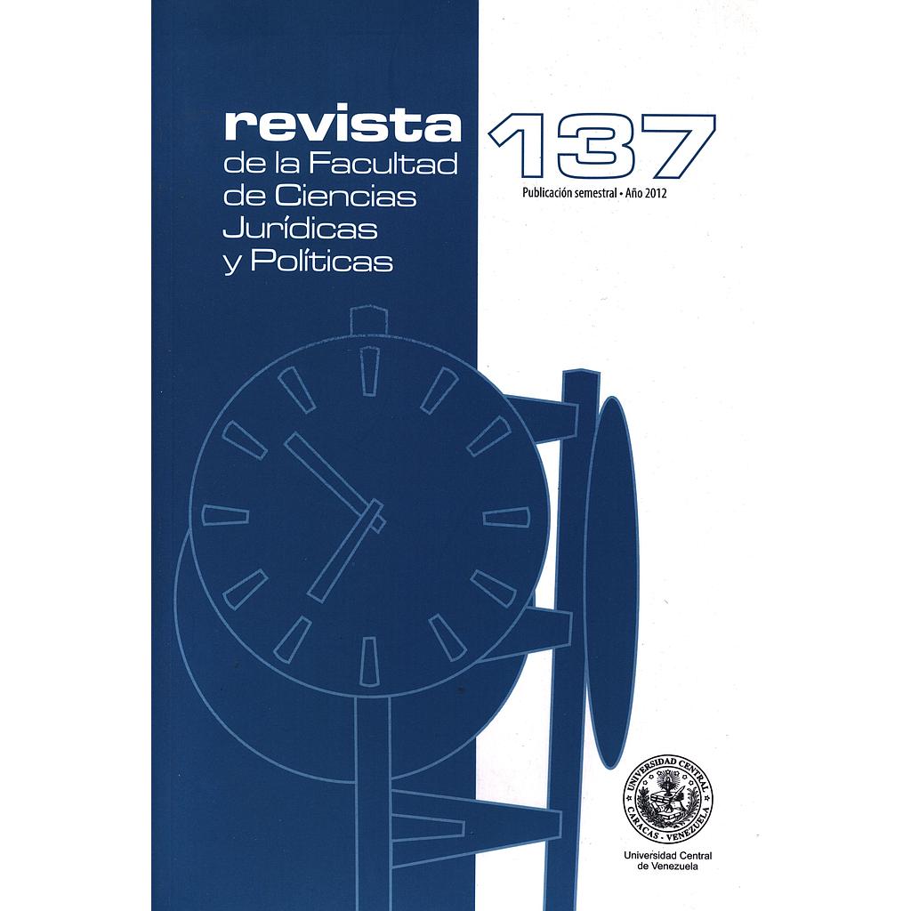Revista de la Facultad de Ciencias Jurídica N°137/2012