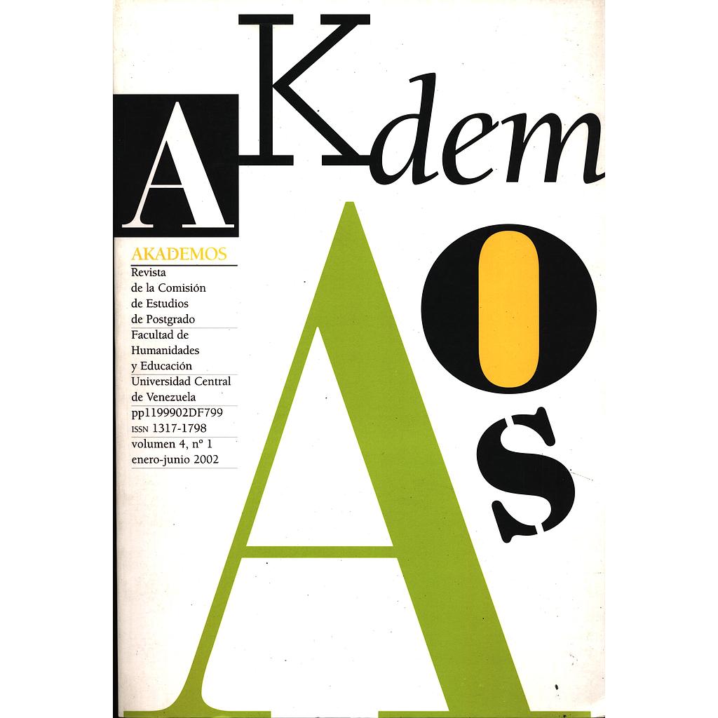 Revista Akademos. Volumen IV. N°1/2002