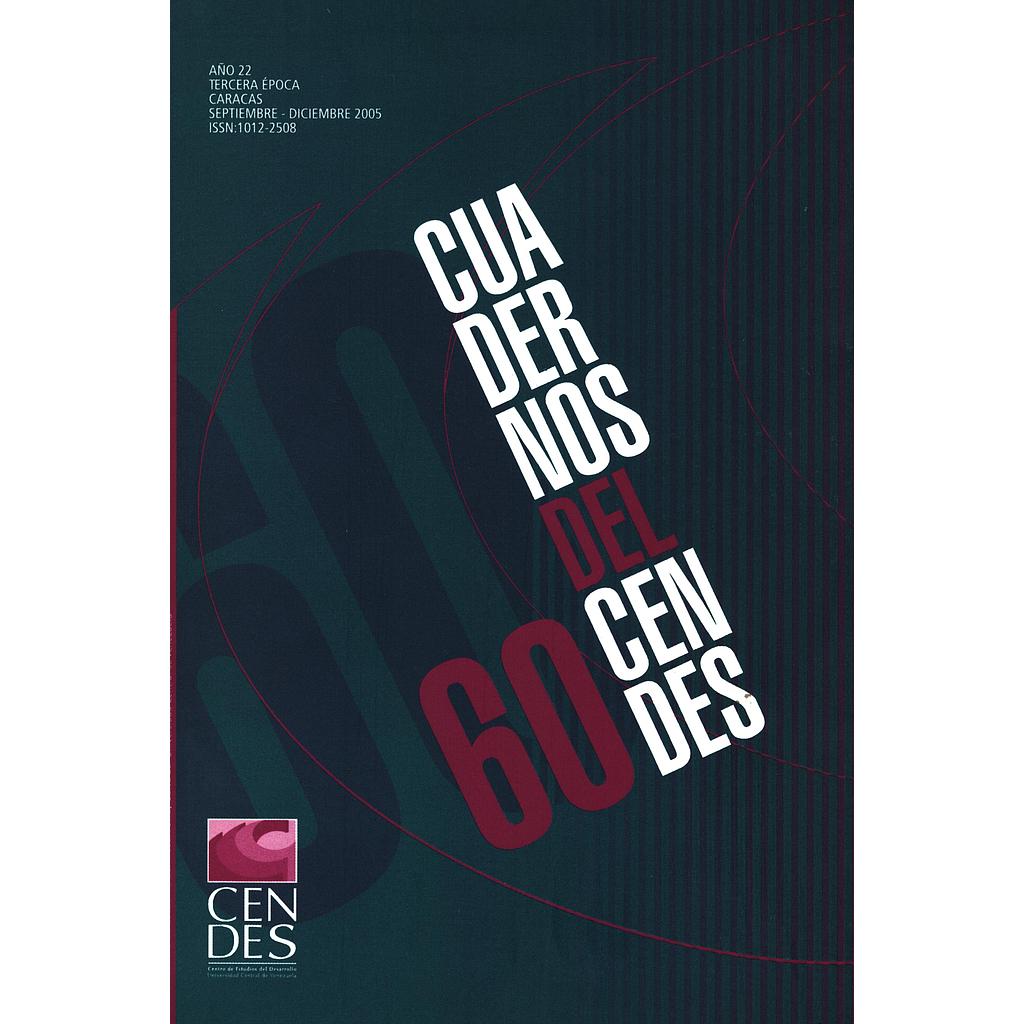 Cuadernos del CENDES N°60/2005