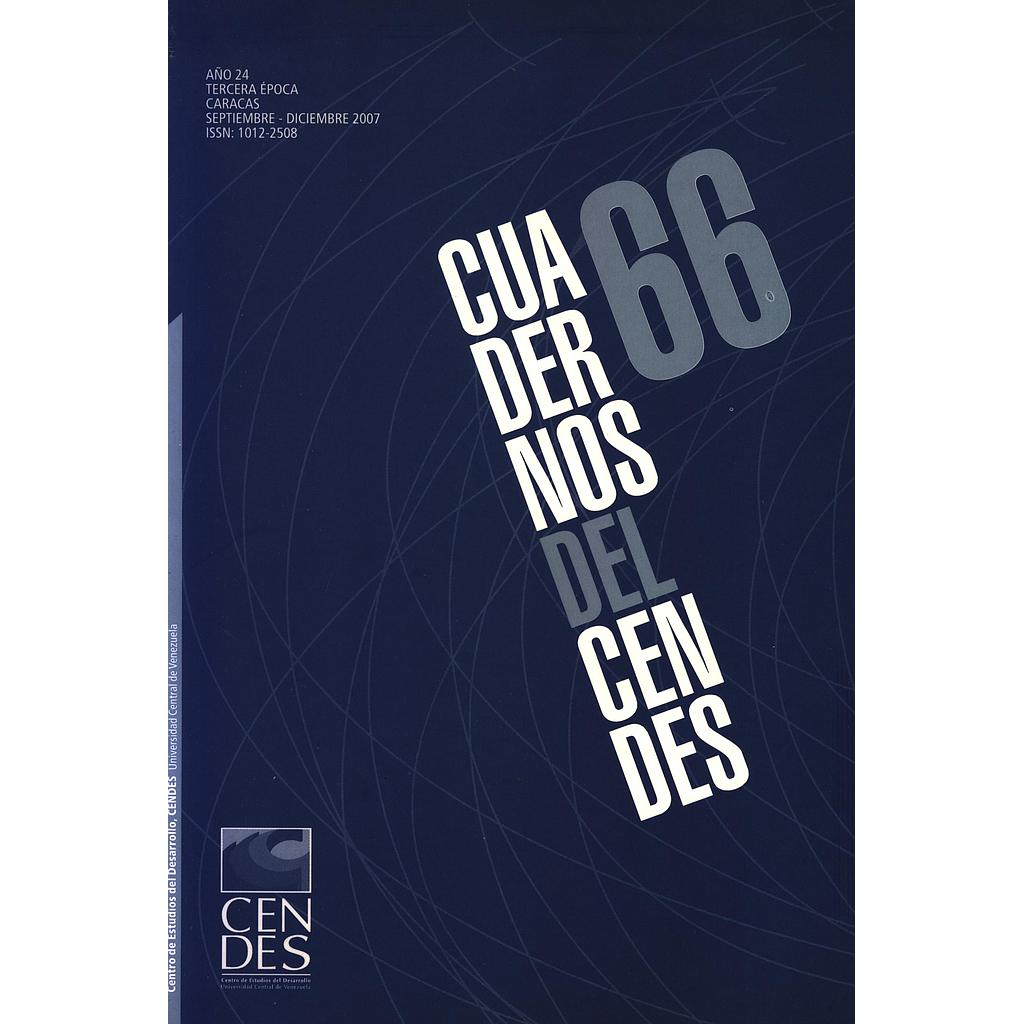 Cuadernos del CENDES N°66/2007