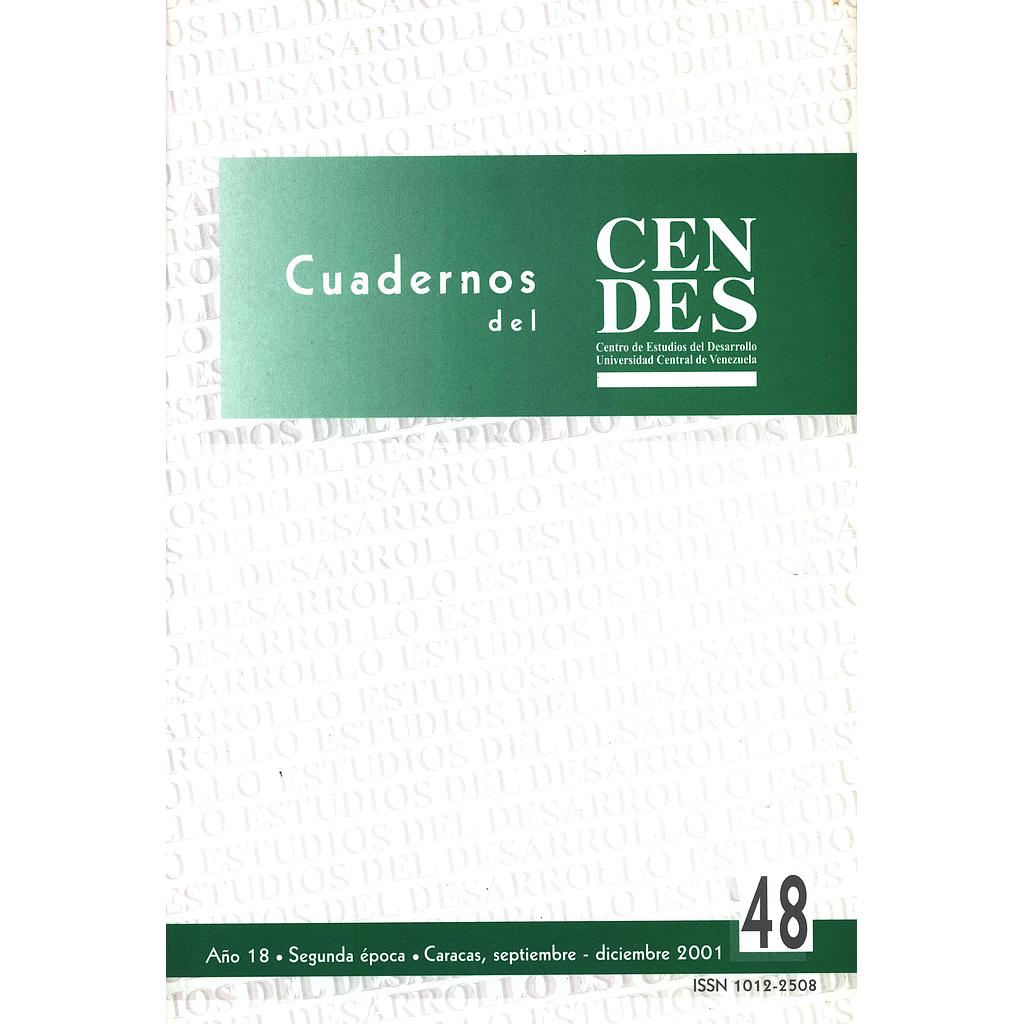 Cuadernos del CENDES N°48/2001