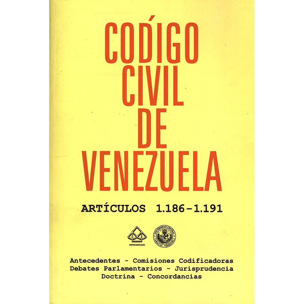Código Civil de Venezuela. Artículos 1186 - 1191
