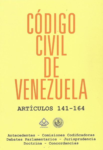 Código Civil de Venezuela. Artículos 141 al 164